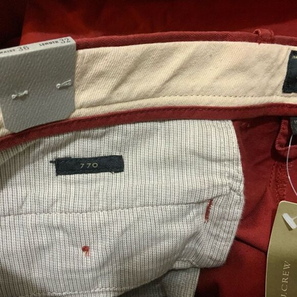 J. Crew Broken-In Chino Pants size 36/32 red - Picture 10 of 11